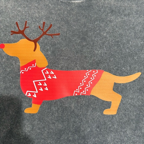 NEW Unisex Oversized Stonewashed Dachshund Design Shirt - Picture 2 of 2